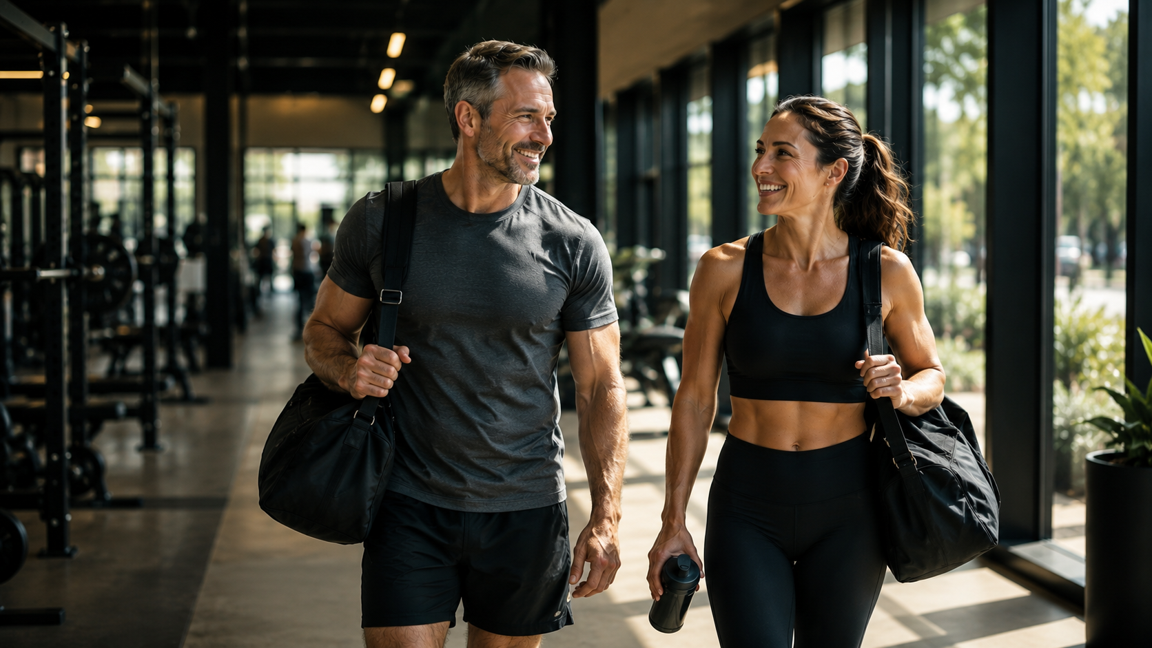 Couple reviewing their biomarker panel and optimization plan at home