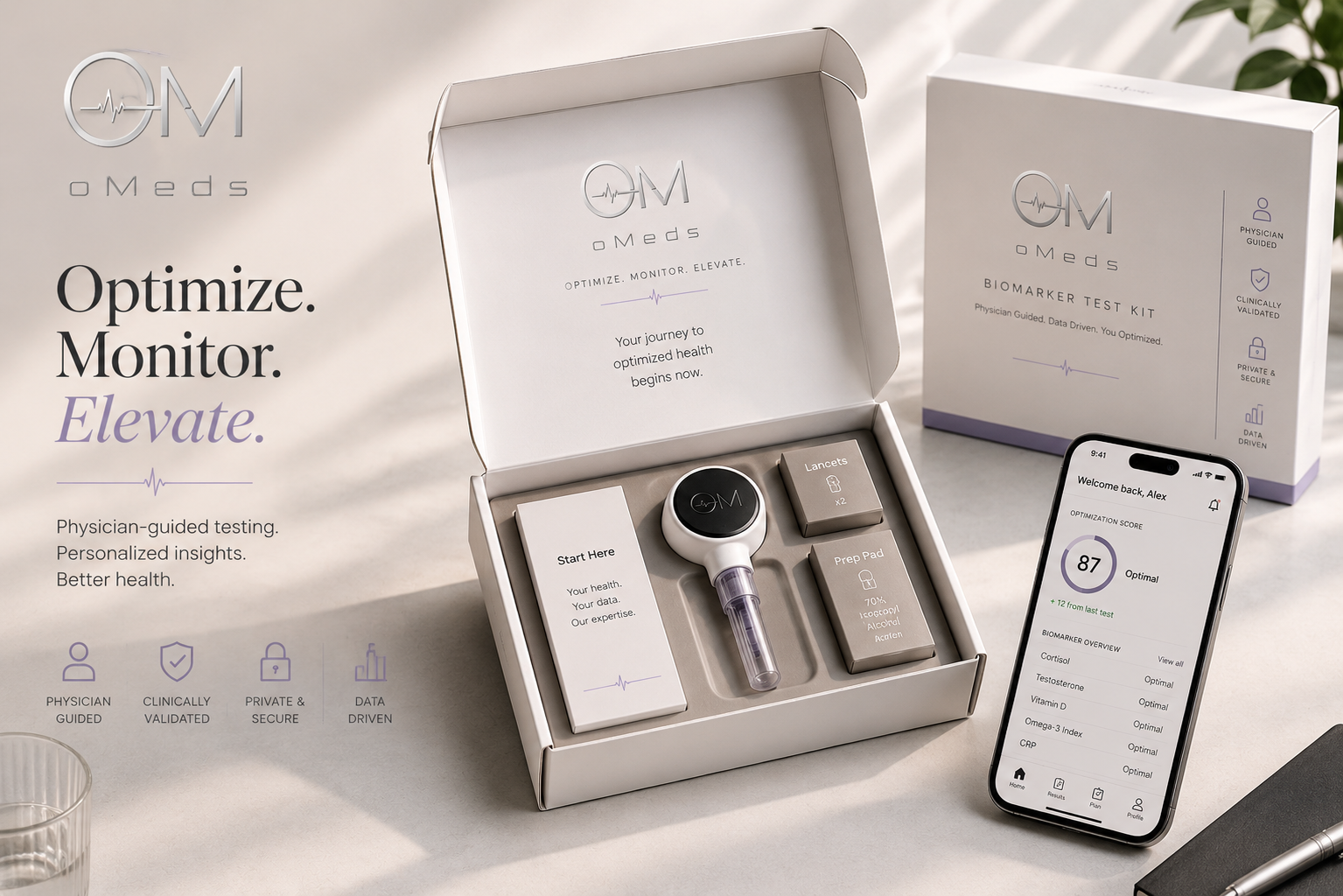 oMeds mail-home biomarker kit